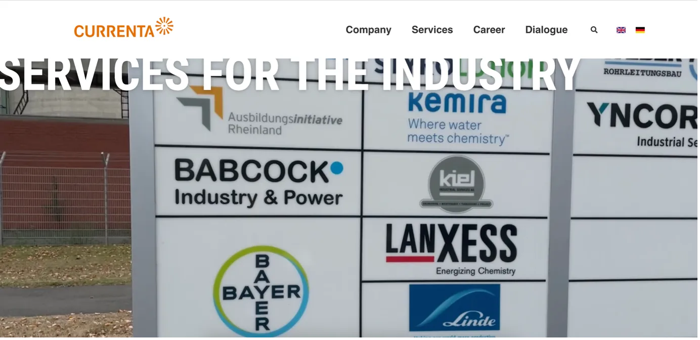 Some of the companies working in CHEMPARKs, serviced by Currenta