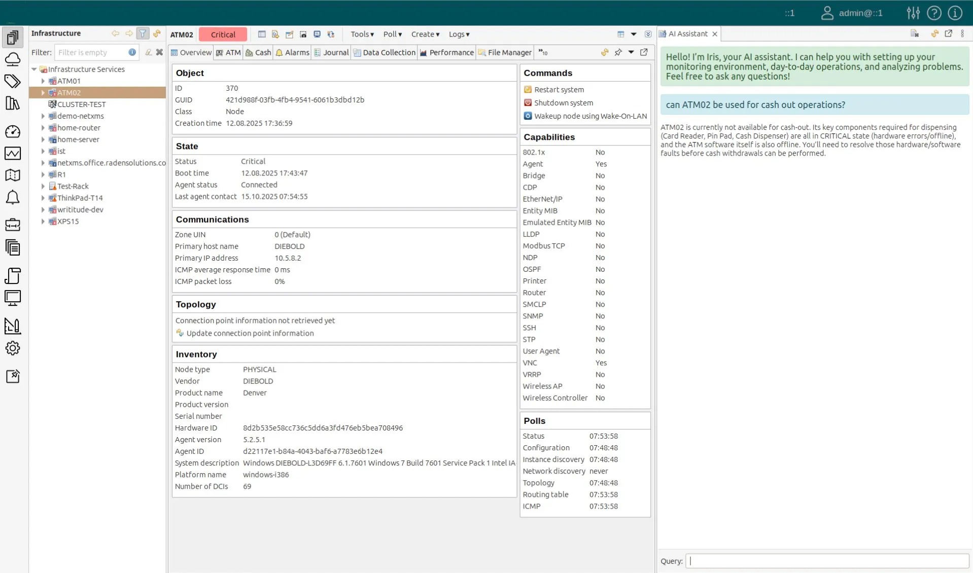 AI Assistant natural language interface