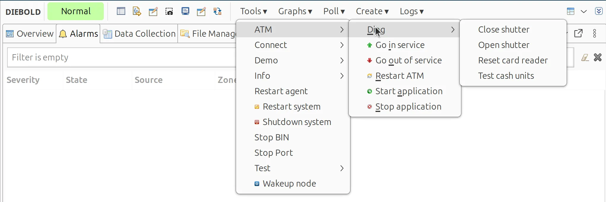 Remote management interface