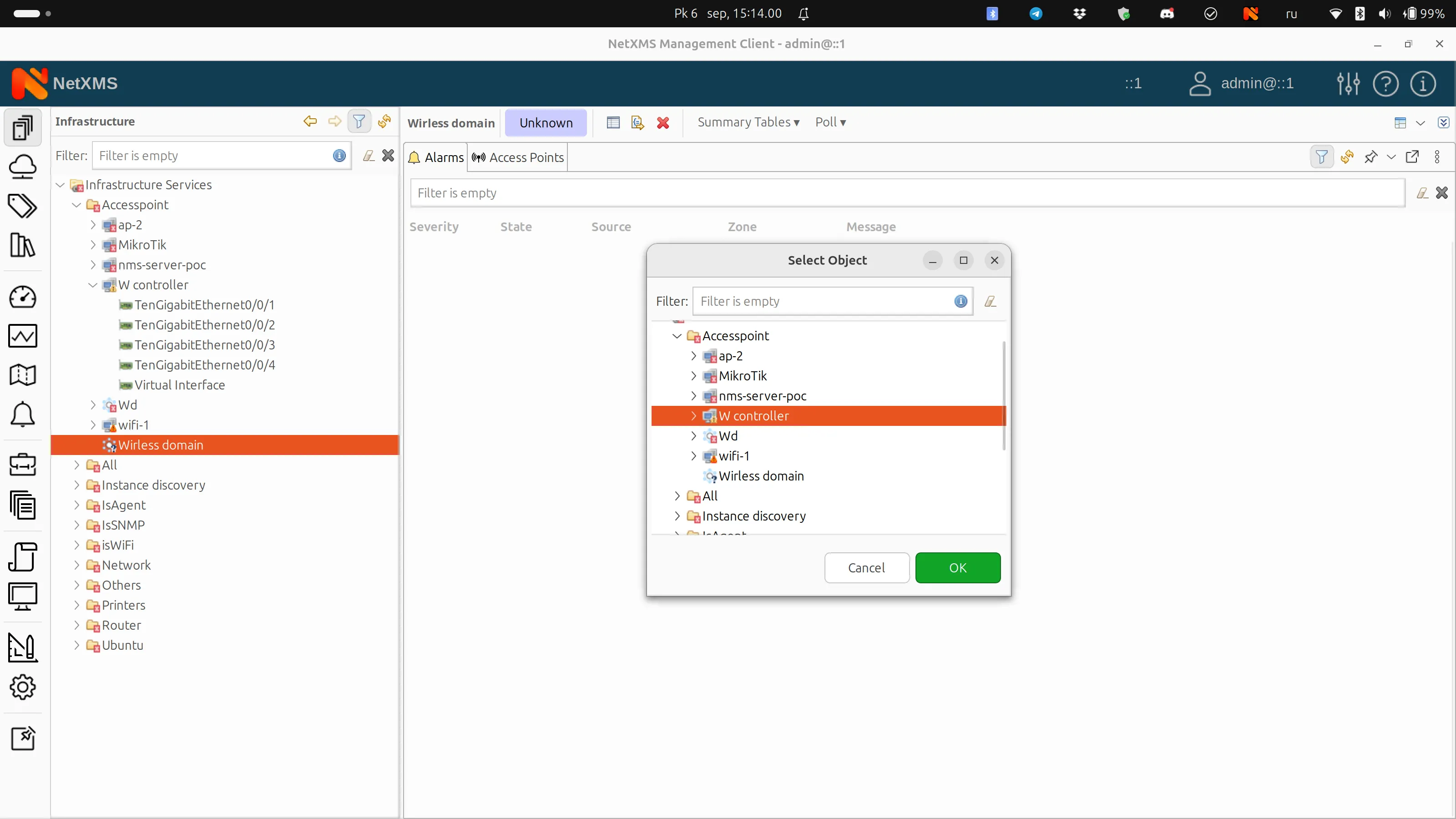 Adding wireless domain controller under wireless domain